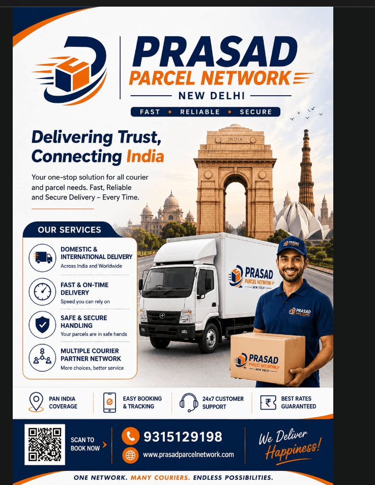Prasad Parcel Network promotional poster